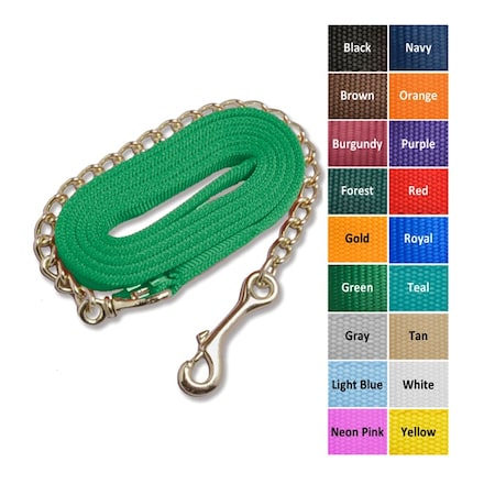 Jacks Imports Lead Shank with 20" Brass Plated Chain BURGUNDY 172-BU